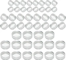 48Pcs Clear Sphere Stand ,Ball Stand Holder Rings round Acrylic Plastic Display 