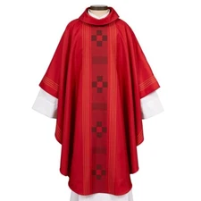 Red Chasubles, Treviso Collection Chasuble and Stole, Priest's Chasuble Vestment