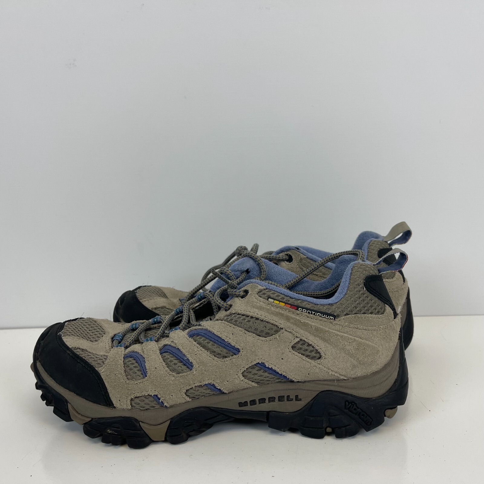 Scarpe da trekking ventilatore Merrell Moab impermeabili camoscio marrone viola donna 9 5