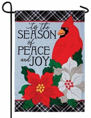 Peace and Joy Double Applique Garden Flag