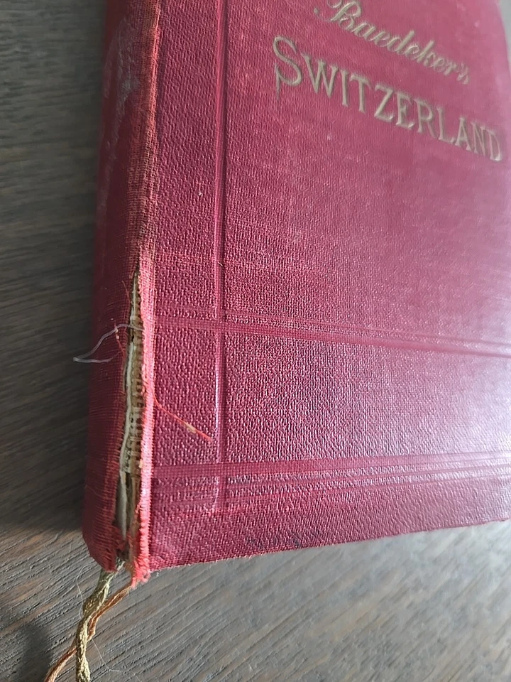 1922 Switzerland Chamonix & The Italian Lakes Travel Book by Karl Baedeker - Image 2 of 4