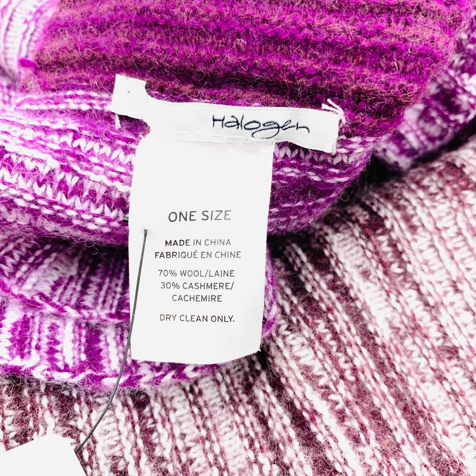 Bufanda halógena de cachemir y lana infinita magenta - venta al por menor $90 Foto 4 de 4