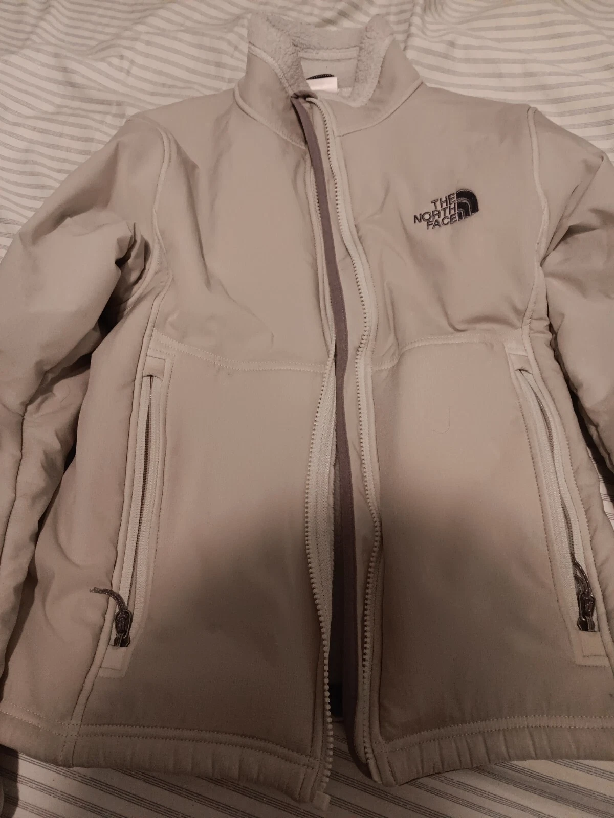 OFF WHITE Giacca The NORTH Face donna bianco sporco avorio taglia S RN#61661 CN#30516