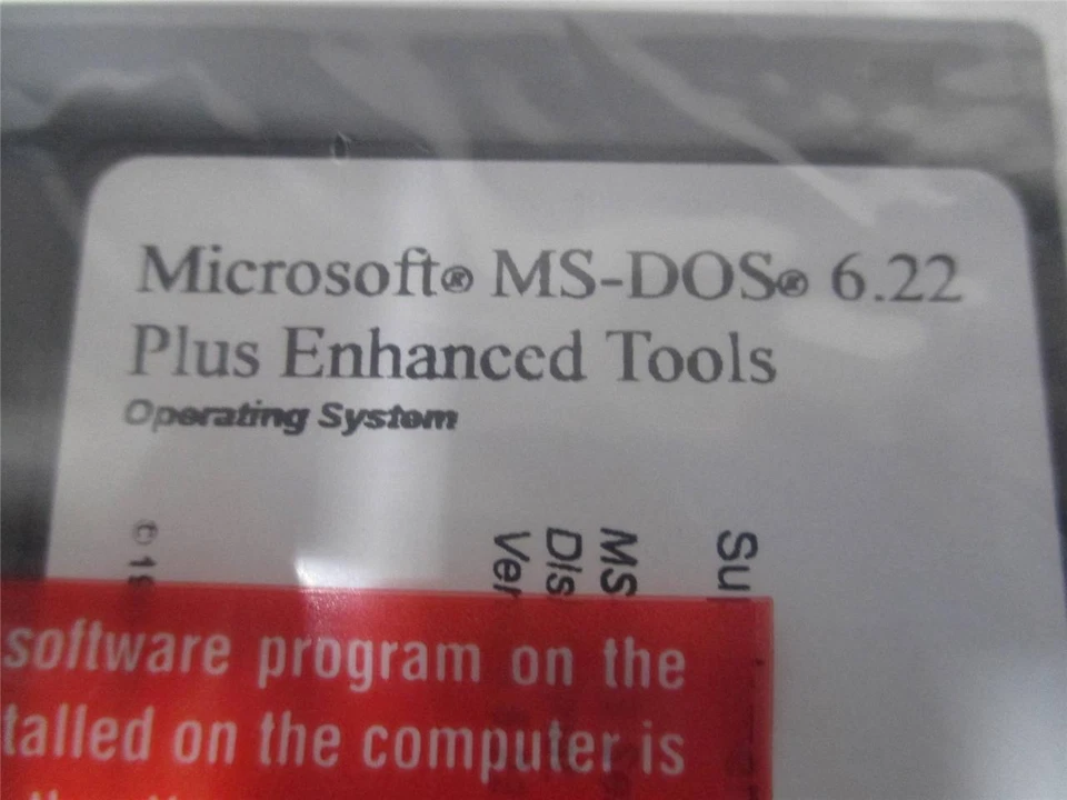 BRAND NEW MS-DOS 6.22 + ENHANCED TOOLS FULL VERSION!! Dos 6.2 6.0 SEALED DISKS - Image 2 of 2