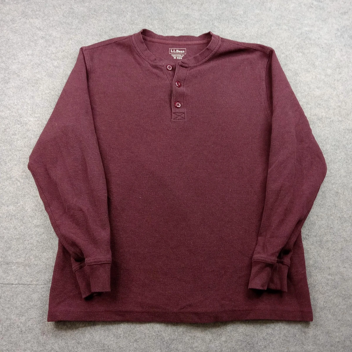 T-shirt à manches longues gaufré Uniqlo Henley – Taille M (D'occasion