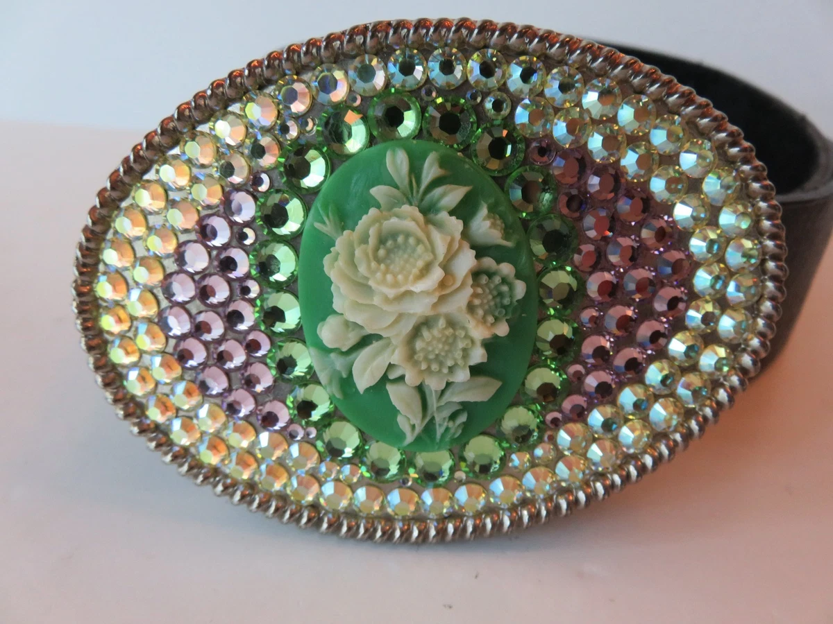 Lunch At The Ritz Autumn Fall Belt Chain Rhinestone Crystal Maple Leaf RARE Lunch at The Ritz – Poshique main image 2