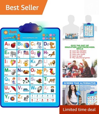 Colorful Interactive Alphabet Wall Chart with Light & Music - Gift for Toddlers