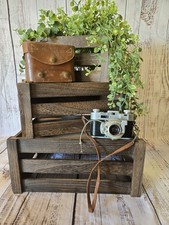 Kodak 35 Vintage 35mm Film Camera Black Silver w/ Anastigmat Lens  Leather Case