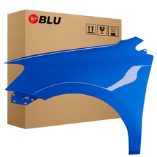 Wing for VW POLO 6R 6C V 5 LD5E left blue 09-17 front fender painted meerblau