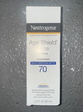 Neutrogena Age Shield Oil-Free Face Lotion Sunscreen SPF 70 3oz Exp 02/27