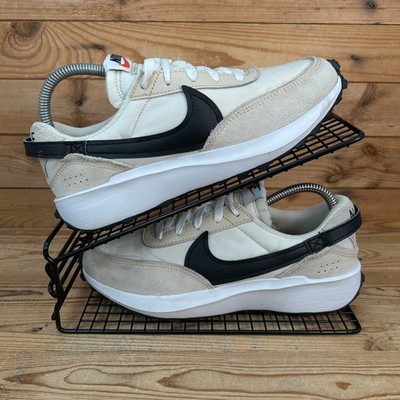 Nike Turnschuhe Damen Größe UK 5 Waffle Debut weiß schwarz Freizeit Fitnessschuhe