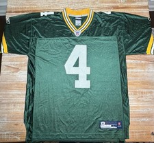 Vintage Reebok Authentic NFL Green Bay Packers Brett Favre 4 Jersey Size L