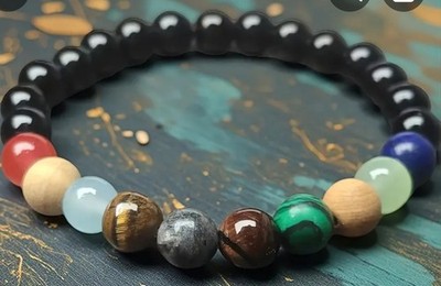 Armband Sonnensystem acht Pflanzen für Männer oder Frauen Schmuck.