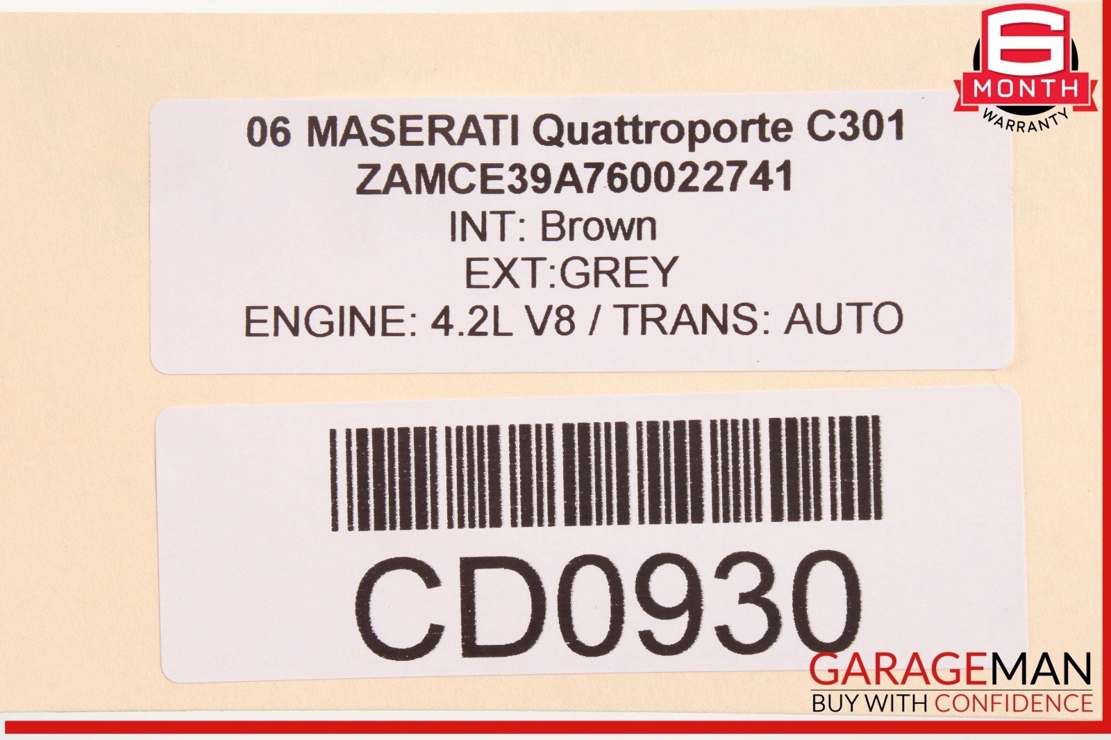 Maserati Quattroporte 2003-2008 Rear Left Lower Seat cushions Set