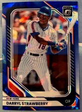 DARRYL STRAWBERRY 2026 PANINI DONRUSS BASEBALL OPTIC BLUE CRACKED ICE #35 #14/15