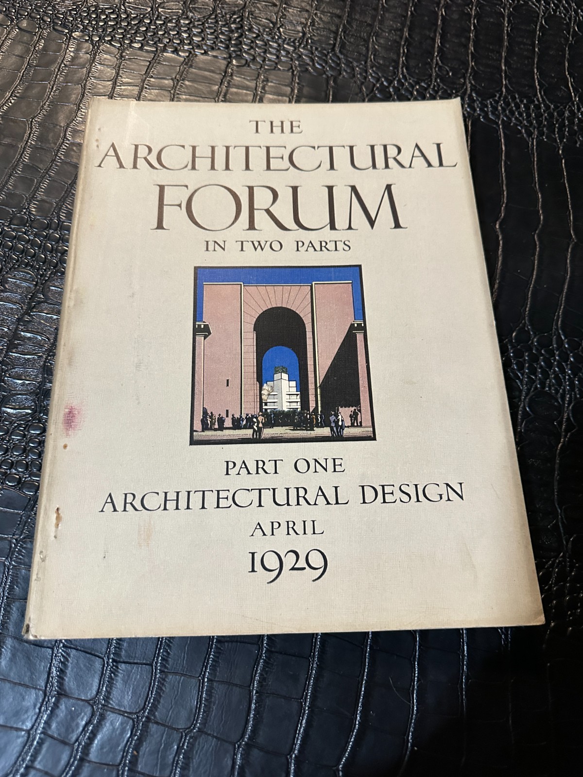 APRIL 1929  Architectural Forum architecture Magazine part 1 and 2