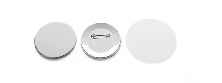 Buttonrohlinge Badgematic mit Sicherheitsnadel 100 Stück 59mm Button 59 mm