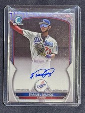 2023 Bowman Chrome - Mega Box Chrome Mojo Autographs Samuel Munoz #BCMA-SM 