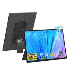 Portable Monitor 16" 1200P FHD Laptop Screen Extender, Horizontal Vertical Mo...