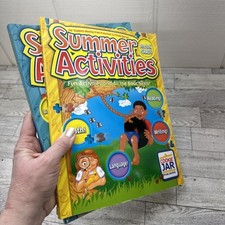 PRESCHOOL WORKBOOKS Lot of 2 Fun Skill Builders UNUSED Math Reading Writing 