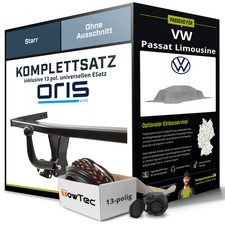 Für VW Passat Limousine B5 Typ 3B2 Anhängerkupplung starr +eSatz 13pol uni 96-