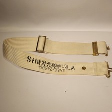 Military White Pistol Belt Adjustable New Unused