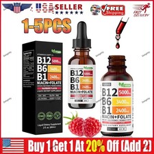 5/1x Vitamin B12 and B6 Liquid Drops, B12 Sub...