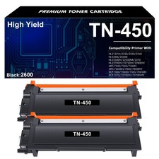 2PK TN450 Toner Cartridge For Brother MFC-7360N MFC-7460DN MFC-7860DW HL-2270DW