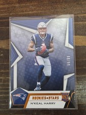 2019 Panini Rookies & Stars Rookie Card Orange N'Keal Harry BOOKEND 99/99 #109. rookie card picture
