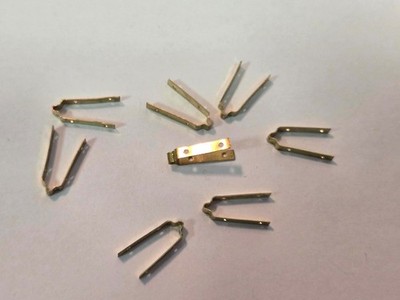 Ship Model Fittings Parts 4 sets Brass Rudder Hinges pintle gudgeon 12mm x 2mm