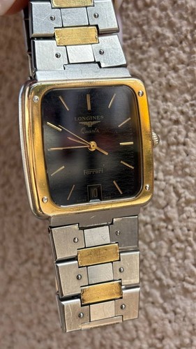Longines Ferrari Uomo 31 x 31 Mm Raro Bracciale Originale Quartz Quadrante Top - Imagen 2 de 10