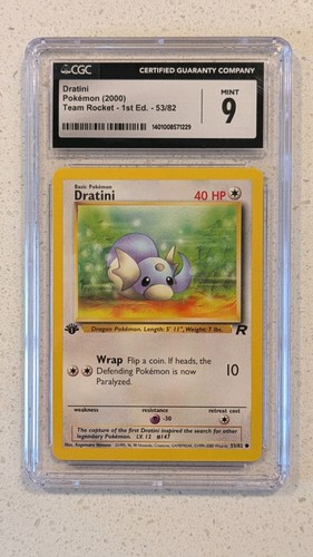 Dratini (1st Edition) graded CGC 9.5 for sale on eBay