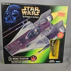 Star Wars Power of the Force A-Wing Fighter with Pilot Action Figure 1997 Kenner