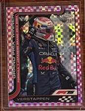 Max Verstappen 2025 Topps Chrome Pink  Checker Refractor  F-1 Red Bull Sp #