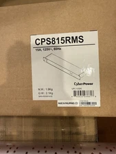 CyberPower Rackbar CPS815RMS 8-Outlets Surge Suppressor/Protector
