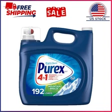 Purex Liquid Laundry Detergent, Mountain Breeze, 250 Fluid Ounces, 192 Loads