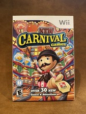 New Carnival Games With Slip Cover Nintendo Wii Video Game Complete CIB TESTED
