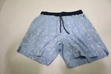 New Greyson Golf Midas Wolf Camo Torch Swim Shorts Mens Medium Blue INV12717054