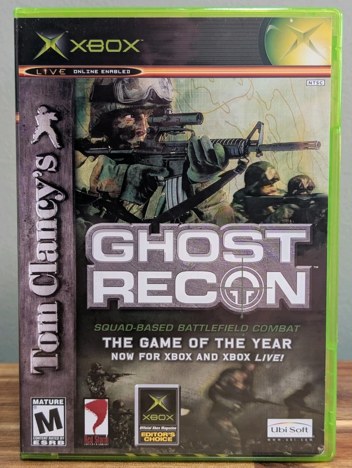 Tom Clancy's Ghost Recon (Microsoft Xbox, 2002) CIB - Tested - Near Mint Disc! - Image 2 of 4