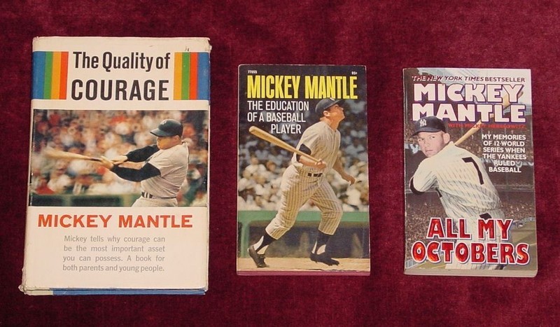 Mickey Mantle - Three Nice Vintage Books