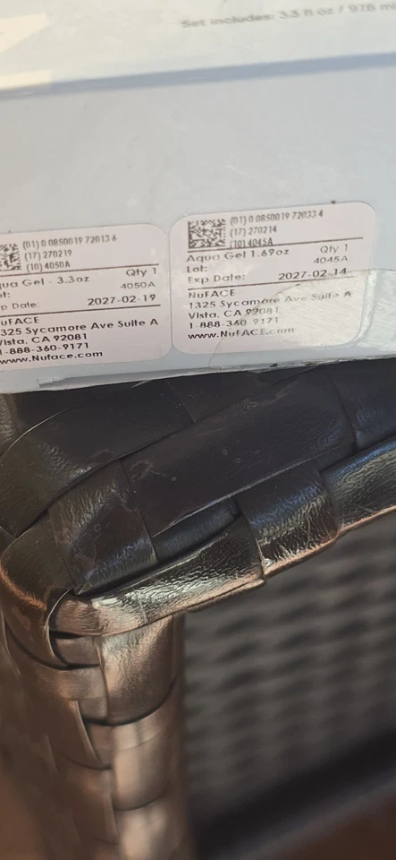 NuFace/Aqua Gel Ativador/3.3floz+1.69floz* Novo/Frete Grátis/Exp 26+  - Imagem 4 de 4