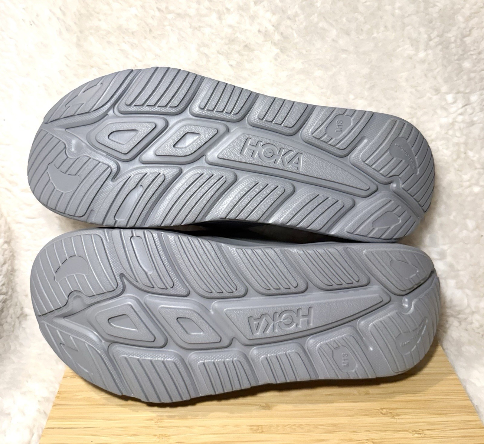 HOKA Ora Recovery Slide 3 Sandals Gray Unisex Men’s 13 Women’s 14 NEW thumbnail 5