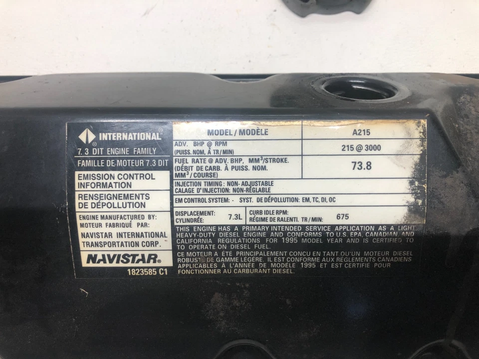 阀盖 1999 - 02 福特 F250 F350 7.3 柴油乘客  — 第 2/4 张图片