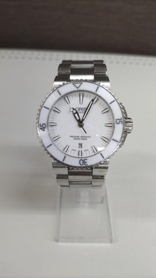 ORIS Aquis Date 7653 White Dial Automatic 300m Men's Watch