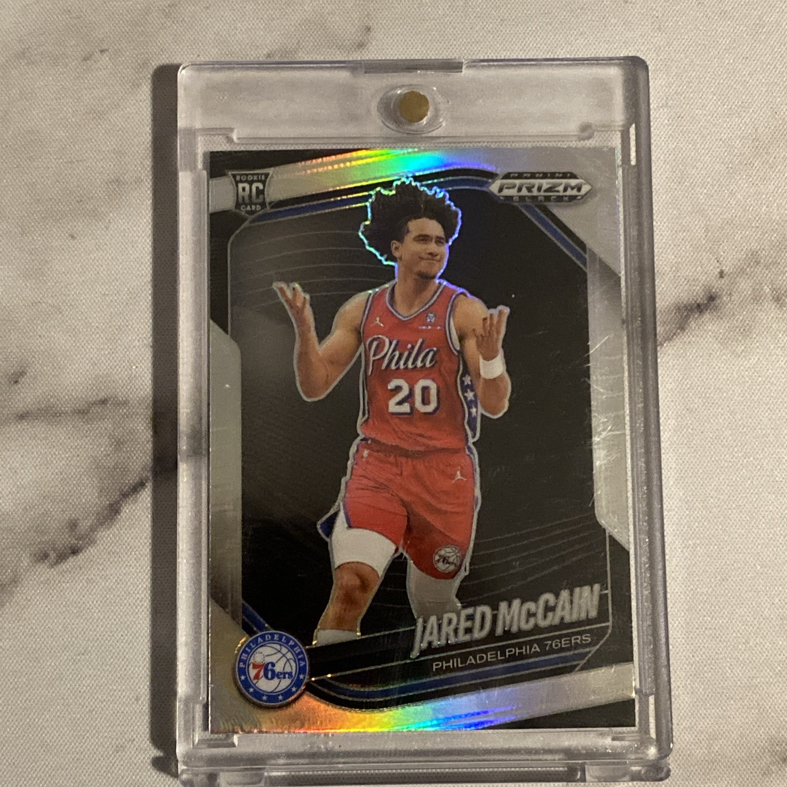 2024-25 Panini Prizm Black - Jared McCain, Jared McCain #80 Silver Prizm (RC)