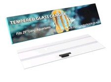29.21 X 11.69 X 0.16In Clear Tempered Glass Canopy,Aquarium Fish Tank Hoods FITS
