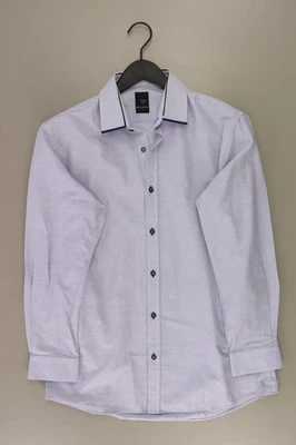 ⭐ MILÁN blusa para hombre talla camisa 38, S, 48 azul algodón ⭐ - Imagen 1 de 4