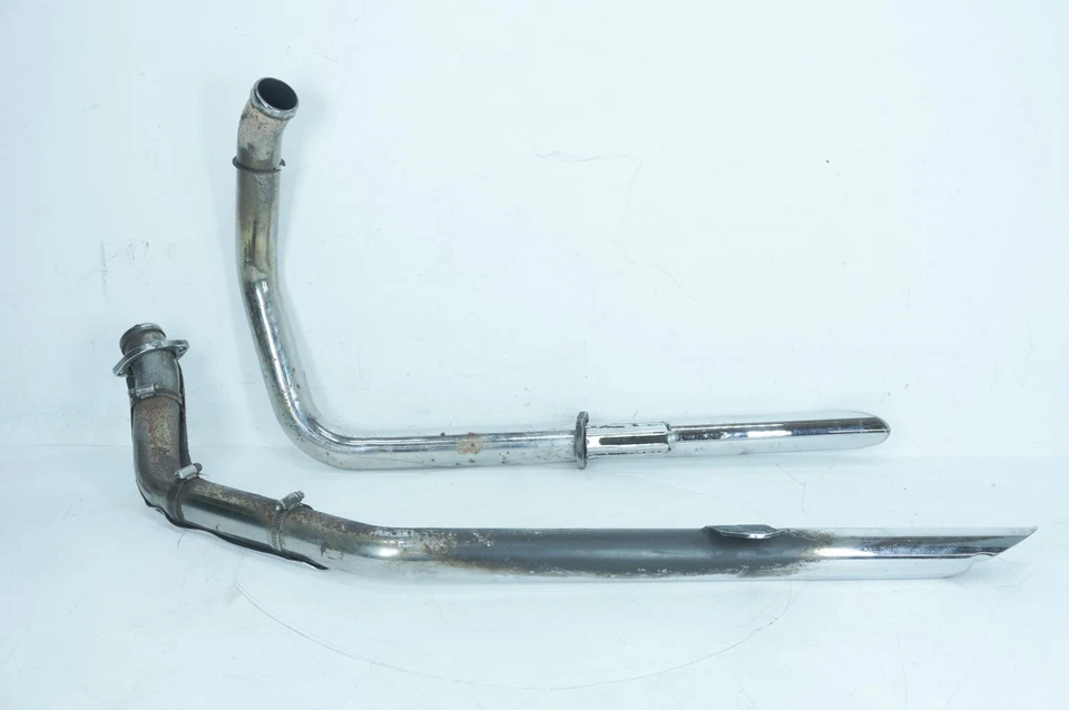 86 Harley Sportster XLH1100 Ltd Liberty OEM Exhaust System Header Pipe Scratch - Image 2 of 4