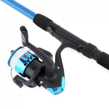 Blue Bait Cast Telescopic Fishing 1 Pc Rod and Reel Combo 70 In Fishing Pole