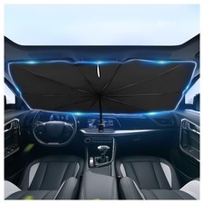 Car Windshield Sun Shade,Foldable 55.12 30.7 0.3 inch, Regular Straight
